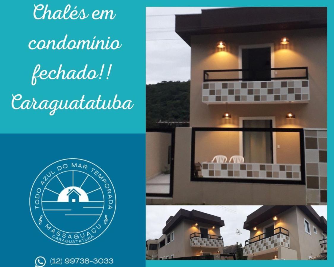 Chales Todo Azul Do Mar-Condominio! カラグァタトゥバ エクステリア 写真